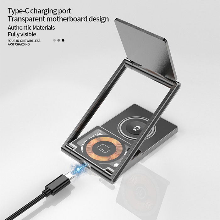 3 in 1 magnetic wireless charging stand