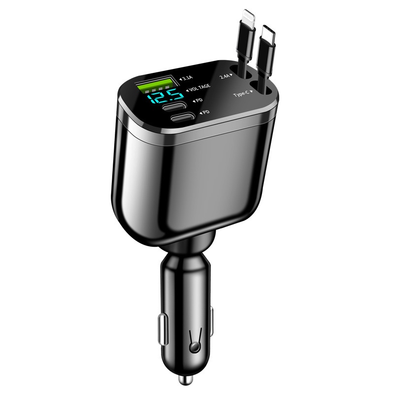 5 in 1 smart car cigar socket charger