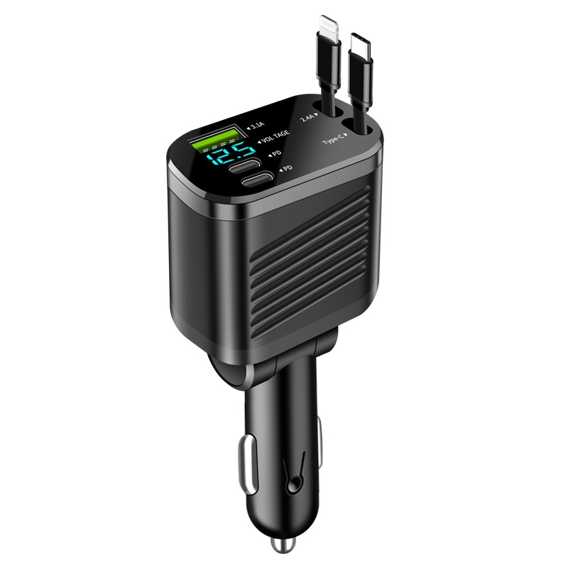 5 in 1 smart car cigar socket charger