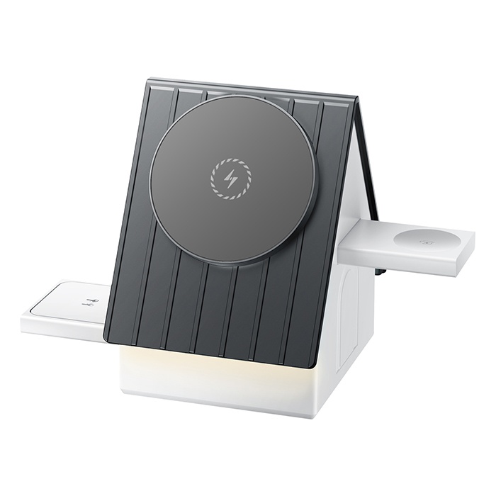 House shape design 3 in 1 magnetic wireless charger stand