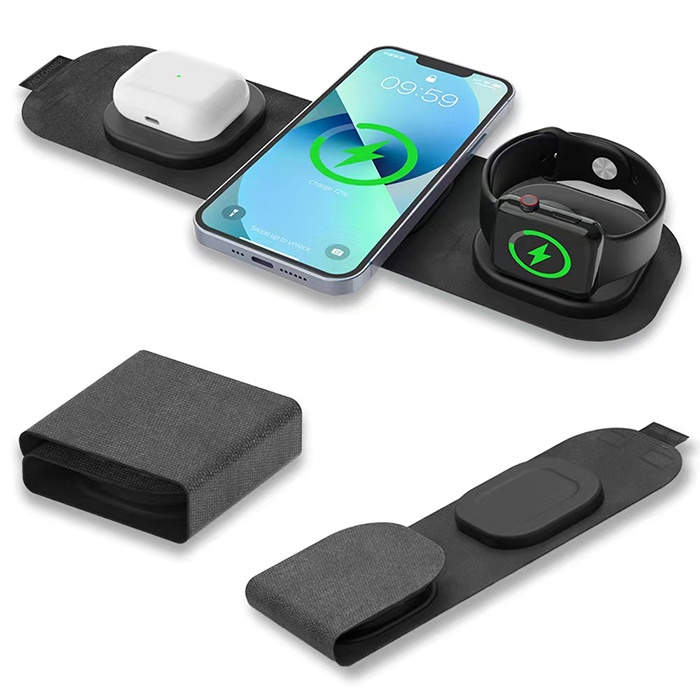 3 in one portable wireless charger