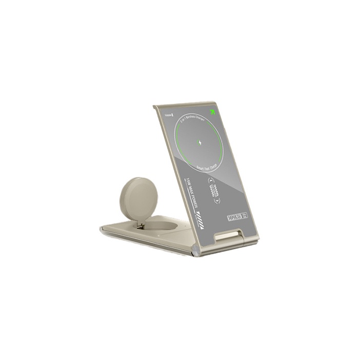 Thinnest 3 in 1 Tempered glass & Aluminium alloy wireless charger