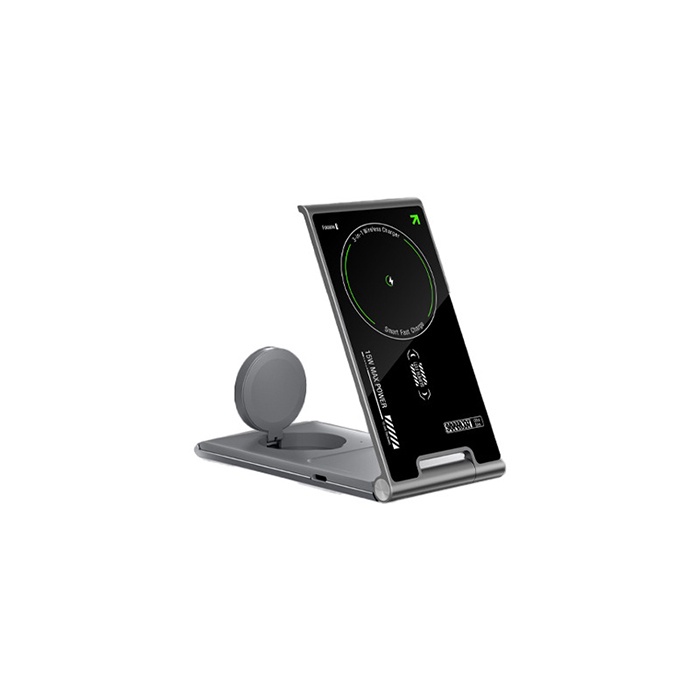 Thinnest 3 in 1 Tempered glass & Aluminium alloy wireless charger