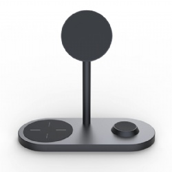 3 in 1 Desktop magsafe wireless charger stand