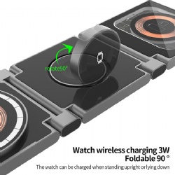 4 in 1 RGB light punk style magnetic wireless charger