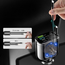 5 in 1 smart car cigar socket charger