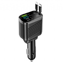 5 in 1 smart car cigar socket charger